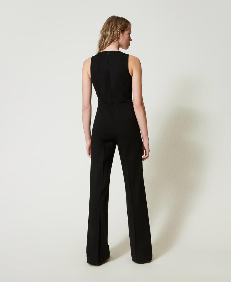 Scee by twin set Tuta flare con cinturino Oval T Moda