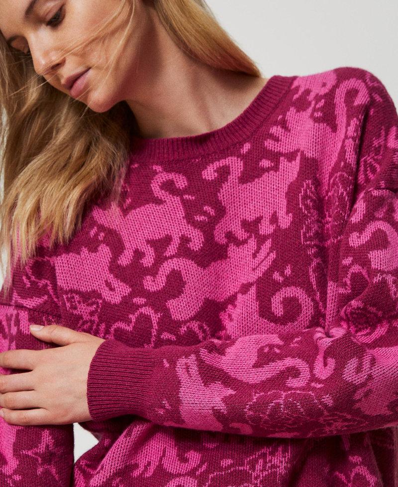 Scee by twin set Maglia jacquard in filato Treeblend Prezzo di fabbrica