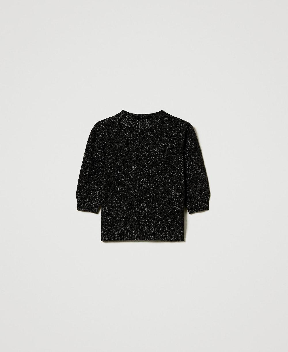 Scee by twin set Maglia lupetto in misto lana e lurex