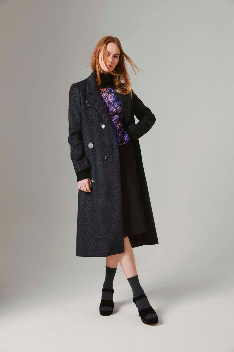 Shirtaporter CAPPOTTO MONOPT CON RICAMI Promozione