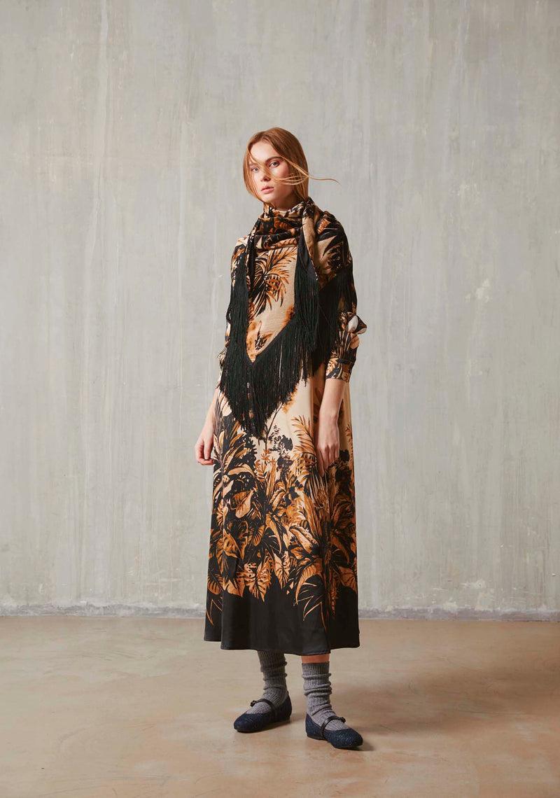 Shirtaporter SCIALLE IN VELLUTO CON FRANGE Duty-free