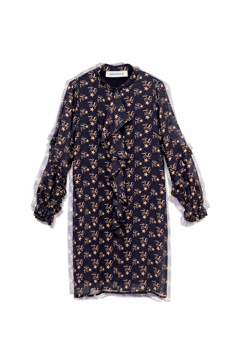 Shirtaporter Abito corto in chiffon SPTR Prezzo Ridotto