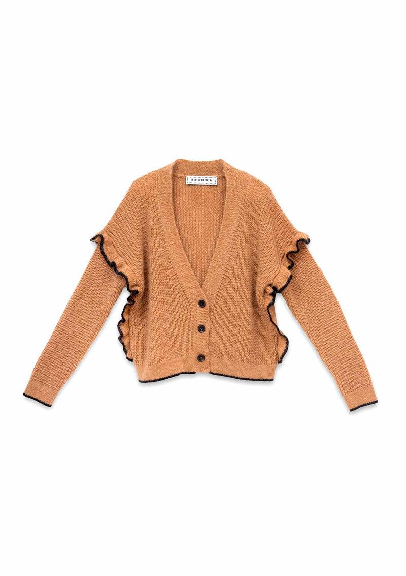 Shirtaporter CARDIGAN RUCHES Sottocosto