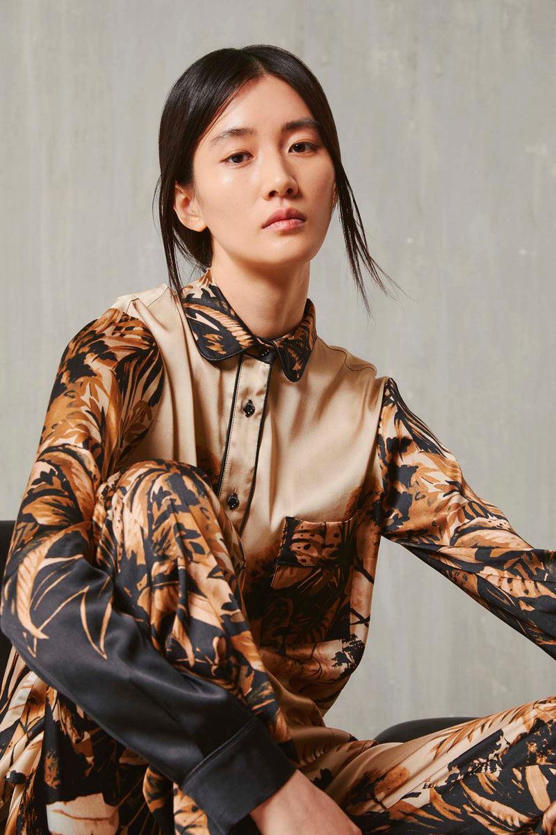 Shirtaporter CAMICIA PAJAMA CON PIPING Convenienza