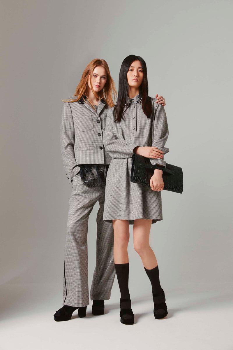 Shirtaporter Giacca Boxy con Spille Saldi