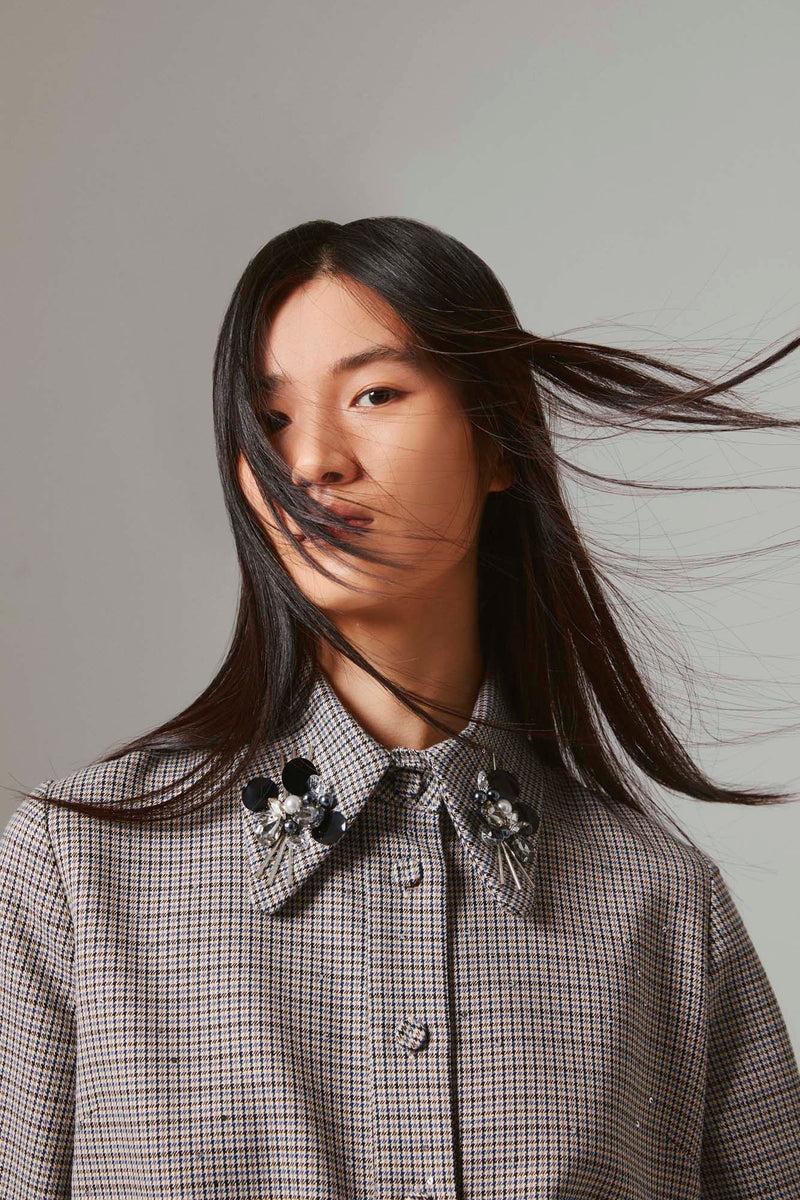 Shirtaporter Abito a Trapezio con Ricamo Offerte