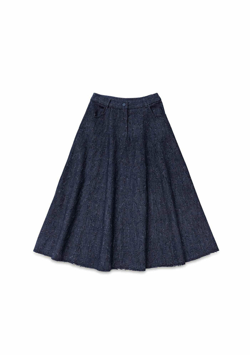 Shirtaporter Gonna in Denim Jacquard 2025