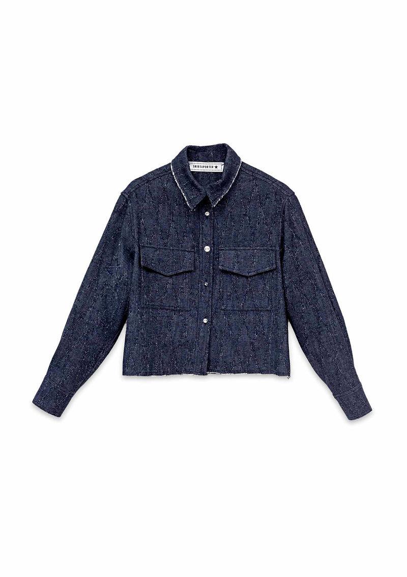Shirtaporter CAMICIA CROPP DENIM JACQUARD Italia