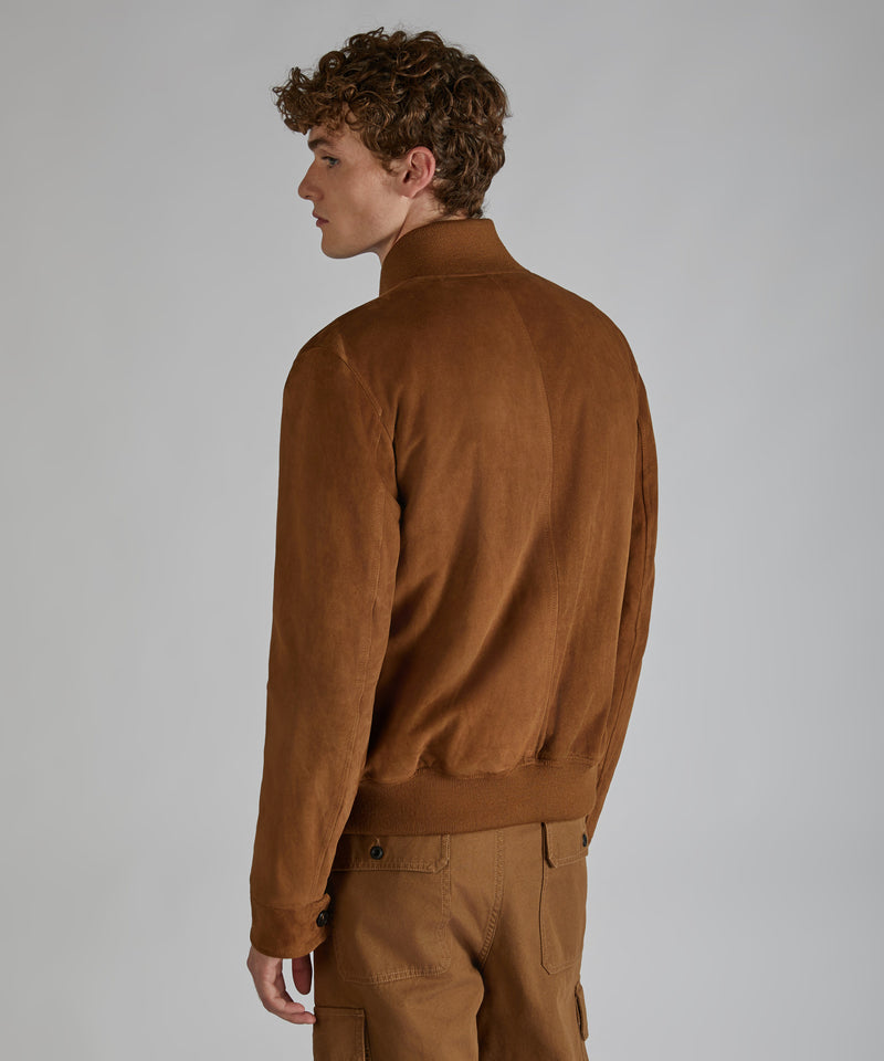 Slowear Bomber in pelle scamosciata Economico