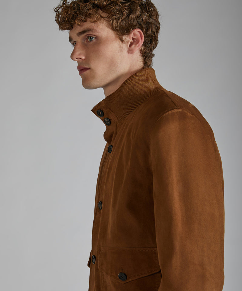 Slowear Bomber in pelle scamosciata Economico