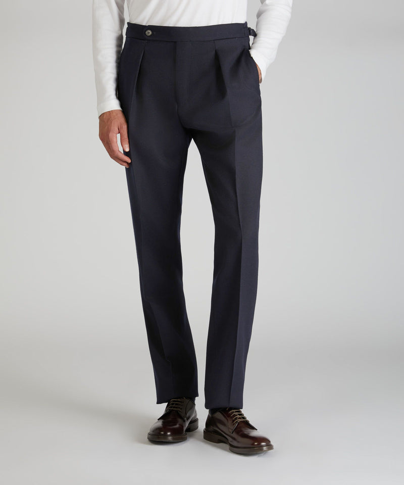 Slowear Pantalone straight fit in lana mélange Saldi