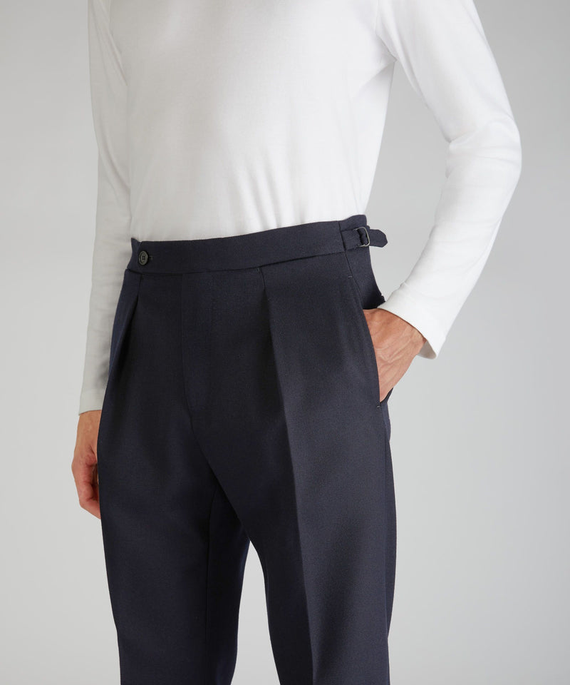 Slowear Pantalone straight fit in lana mélange Saldi
