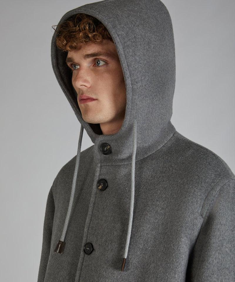 Slowear Parka in panno di lana mélange Vendita Calda