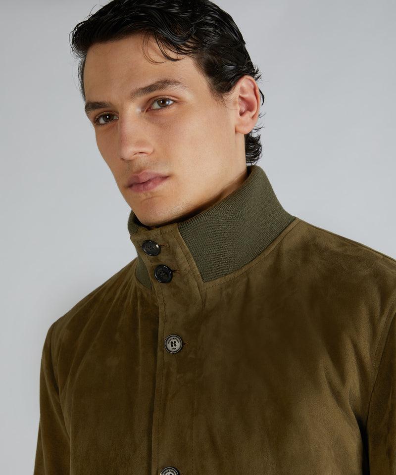 Slowear Bomber in pelle scamosciata Vendita Economica