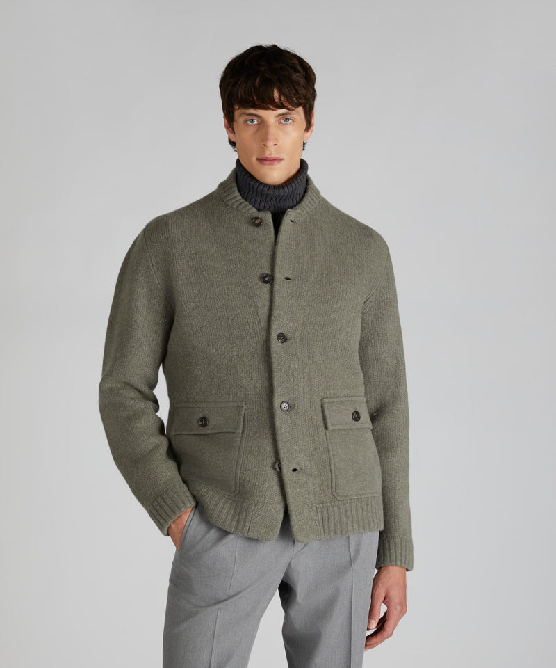 Slowear Bomber slim fit in lana e cashmere 2025