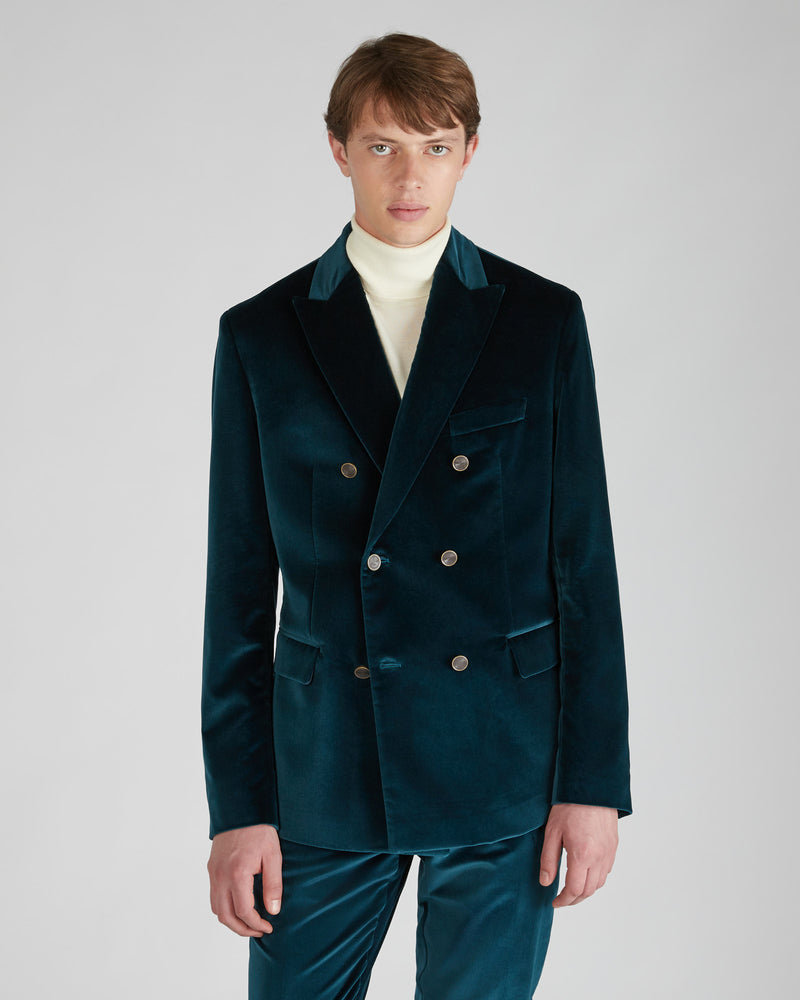 Slowear Giacca doppiopetto slim fit in velluto Nuovo