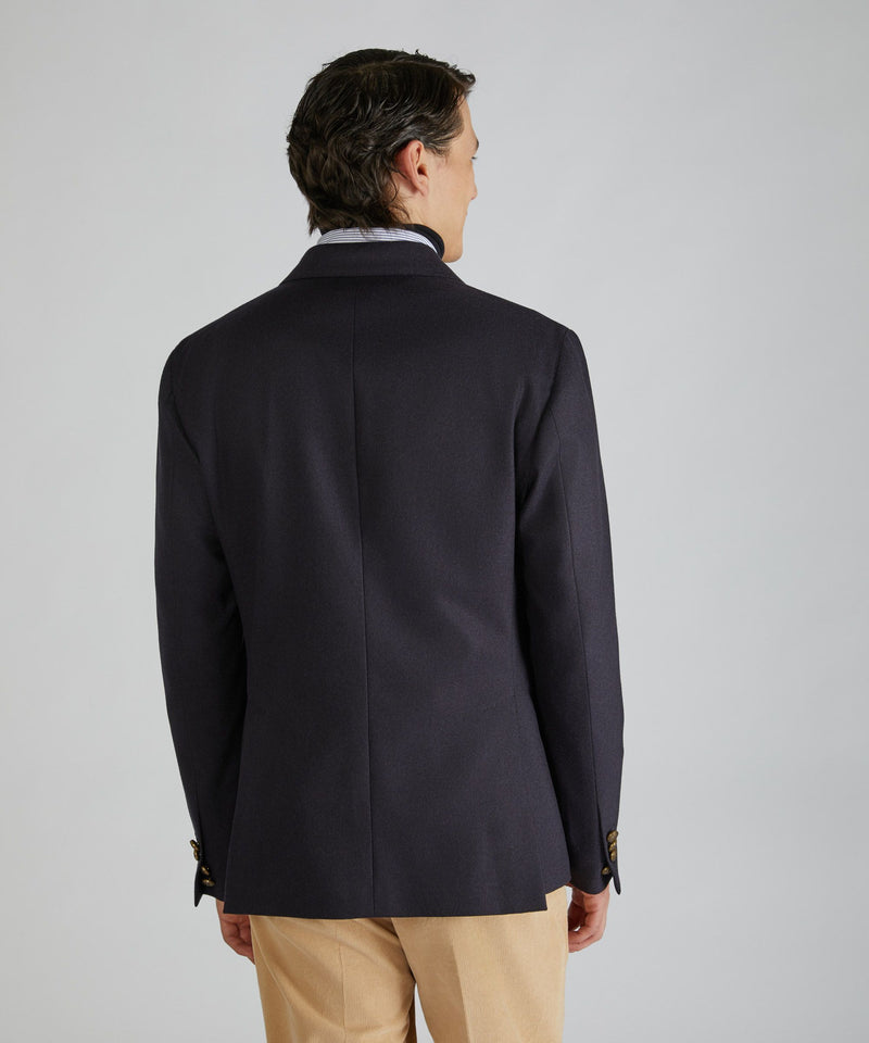 Slowear Giacca doppiopetto slim fit in flanella di lana e cashmere Vendita