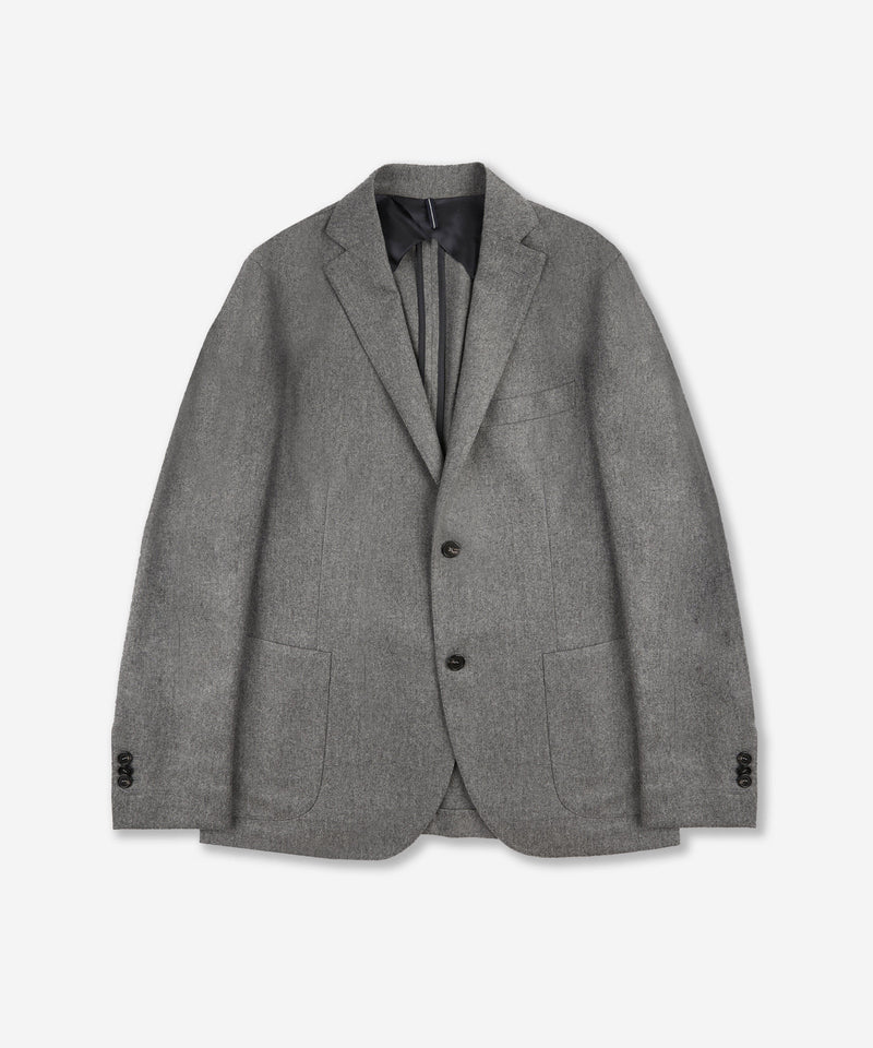 Slowear Giacca slim fit in flanella di lana e cashmere