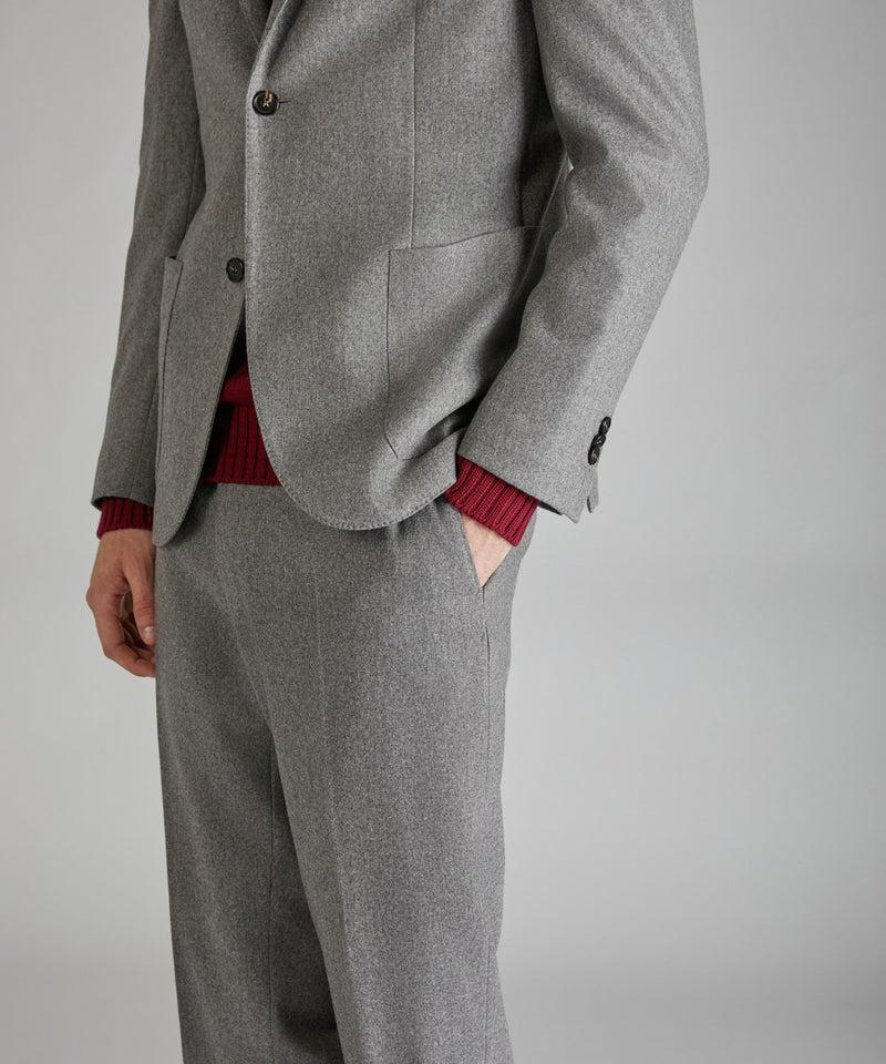 Slowear Giacca slim fit in flanella di lana e cashmere Spedizione Gratuita