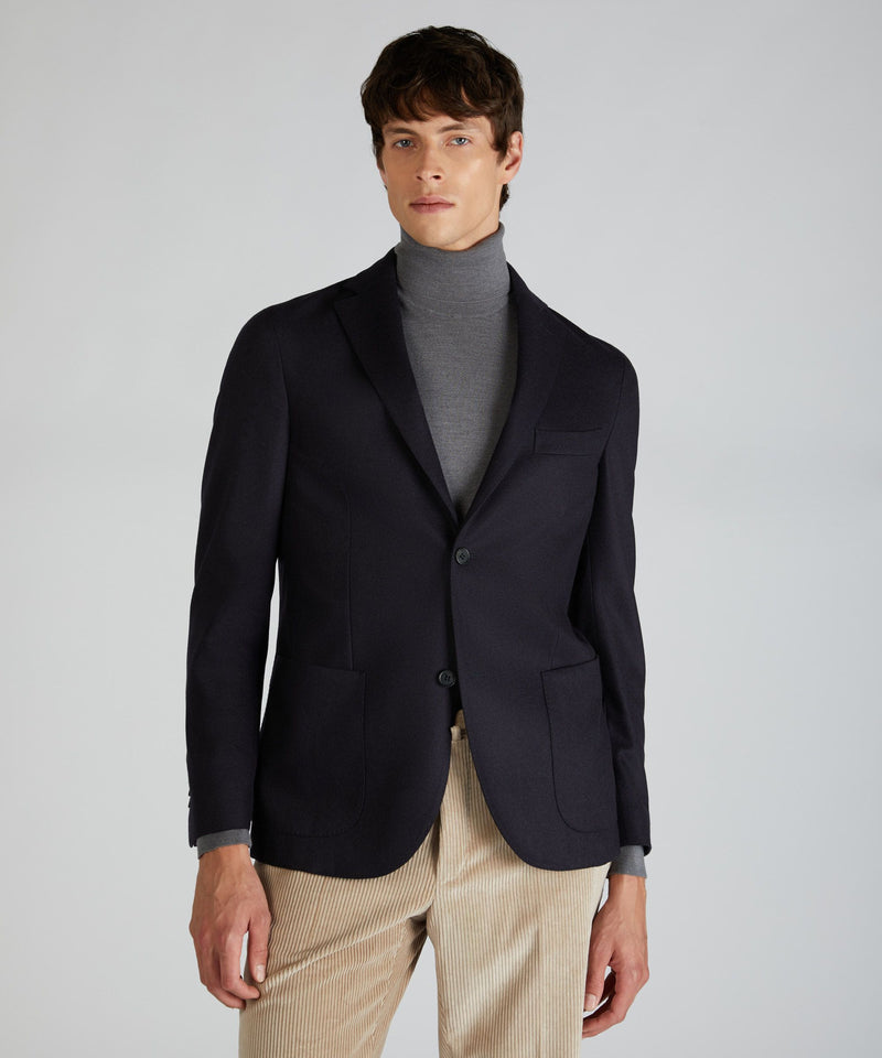 Slowear Giacca slim fit in flanella Pezzi Unici