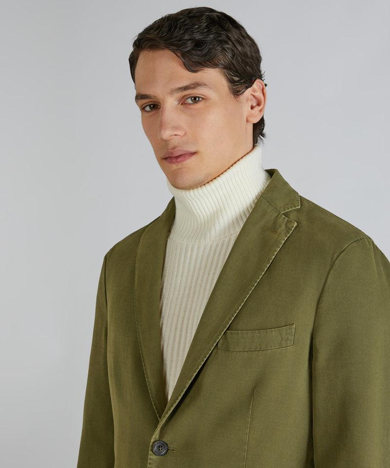 Slowear Giacca slim fit in drill di cotone e cashmere Saldi