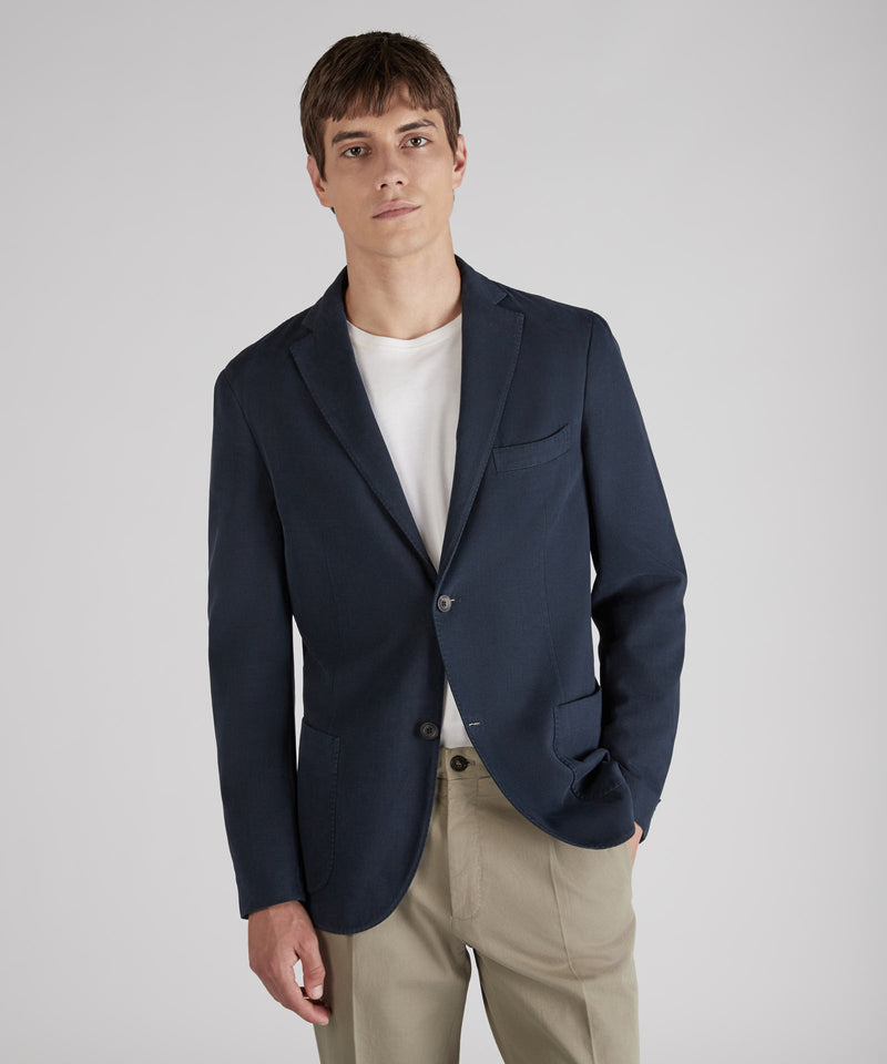 Slowear Giacca slim fit in drill di cotone e cashmere Offerte