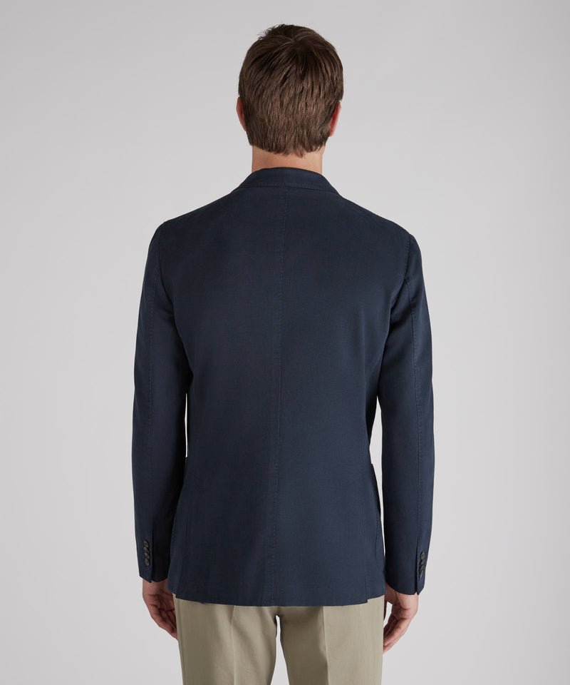 Slowear Giacca slim fit in drill di cotone e cashmere Offerte