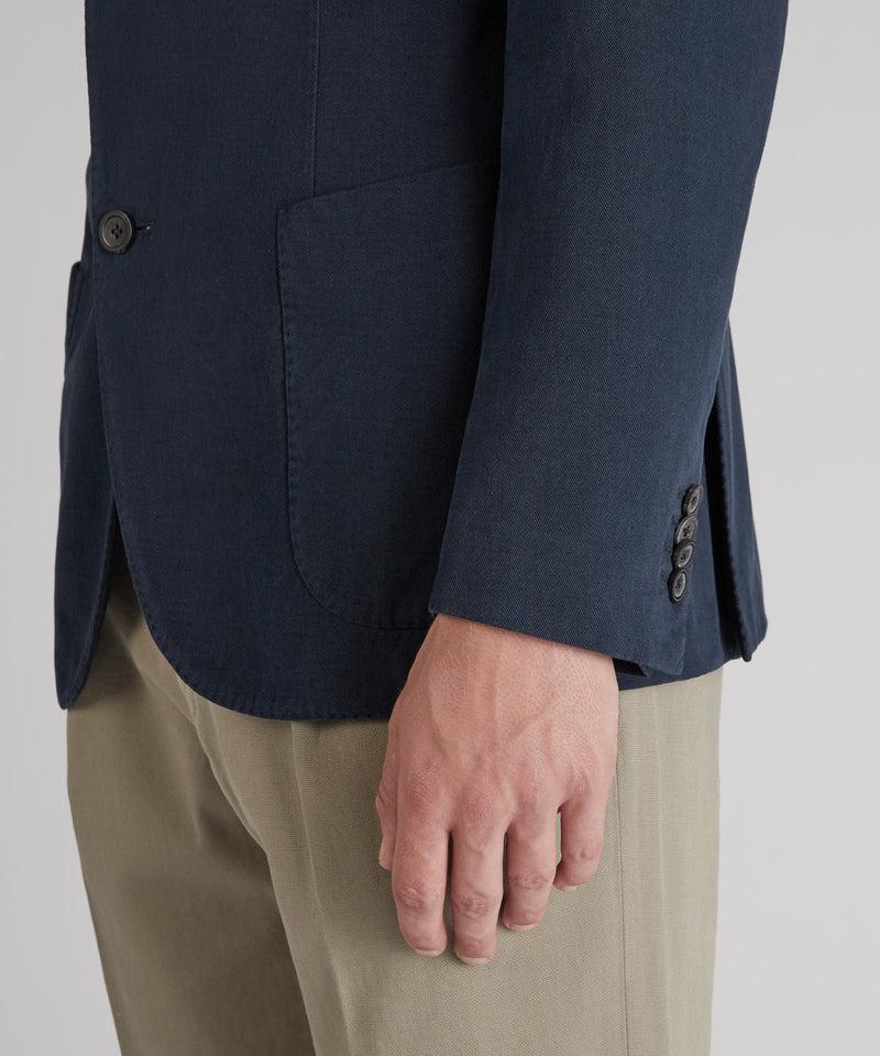 Slowear Giacca slim fit in drill di cotone e cashmere Offerte