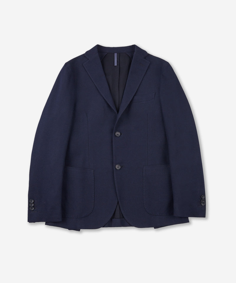Slowear Giacca slim fit in cotone giro inglese