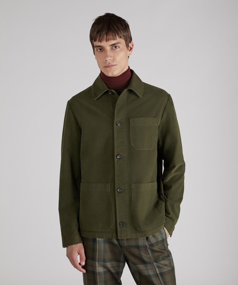 Slowear Blusa regular fit in Moleskin Moda