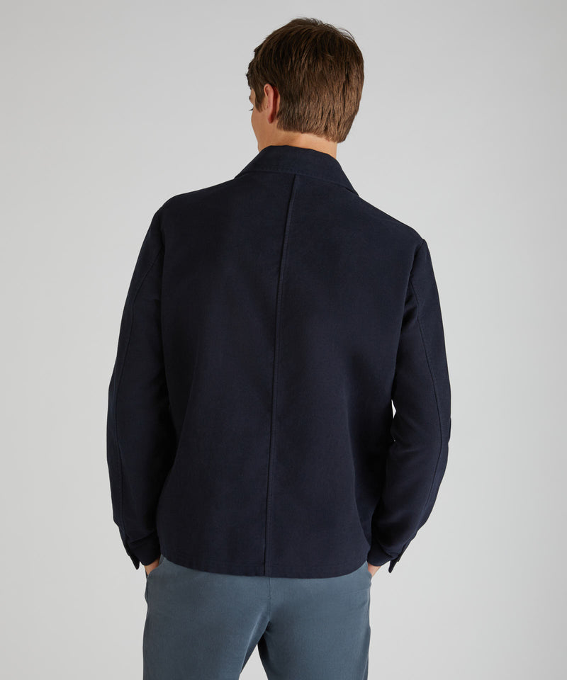 Slowear Blusa regular fit in Moleskin Italy