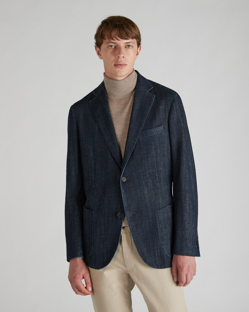 Slowear Blazer in denim Italia