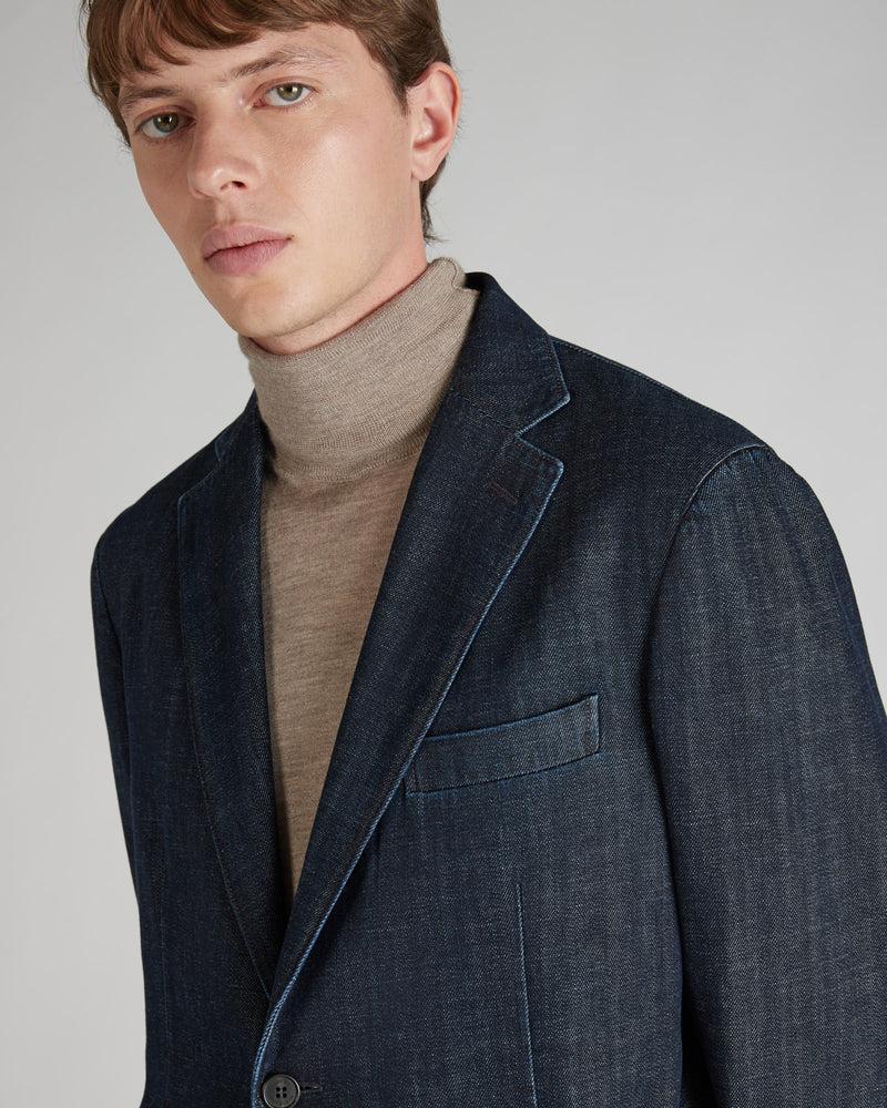 Slowear Blazer in denim Italia