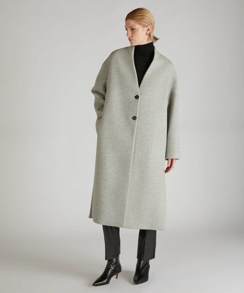 Slowear Cappotto wide fit in lana Qualità