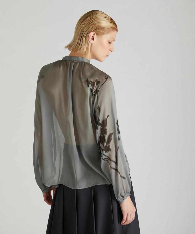 Slowear Camicia wide fit in chiffon di seta Convenienza