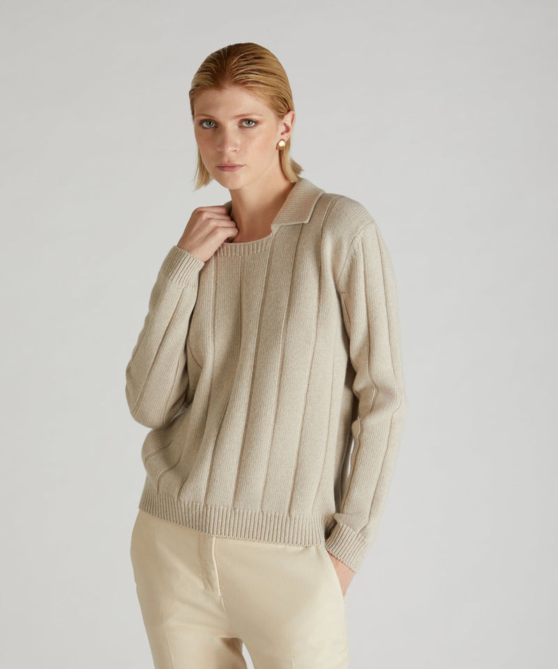 Slowear Girocollo in lana e cashmere Offerte