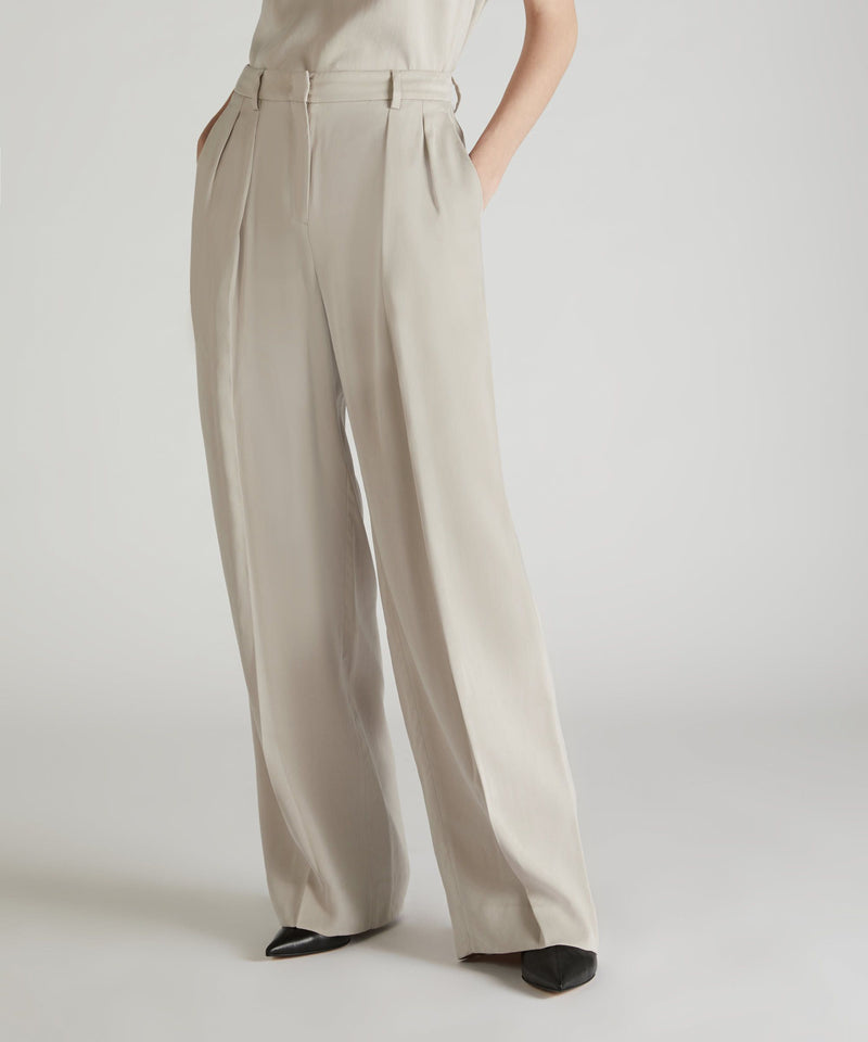 Slowear Pantalone wide fit in lyocell Hotsell