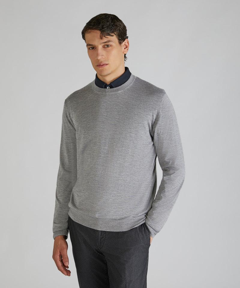 Slowear Girocollo slim fit in cashmere e seta In Saldo