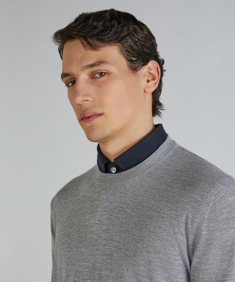 Slowear Girocollo slim fit in cashmere e seta In Saldo