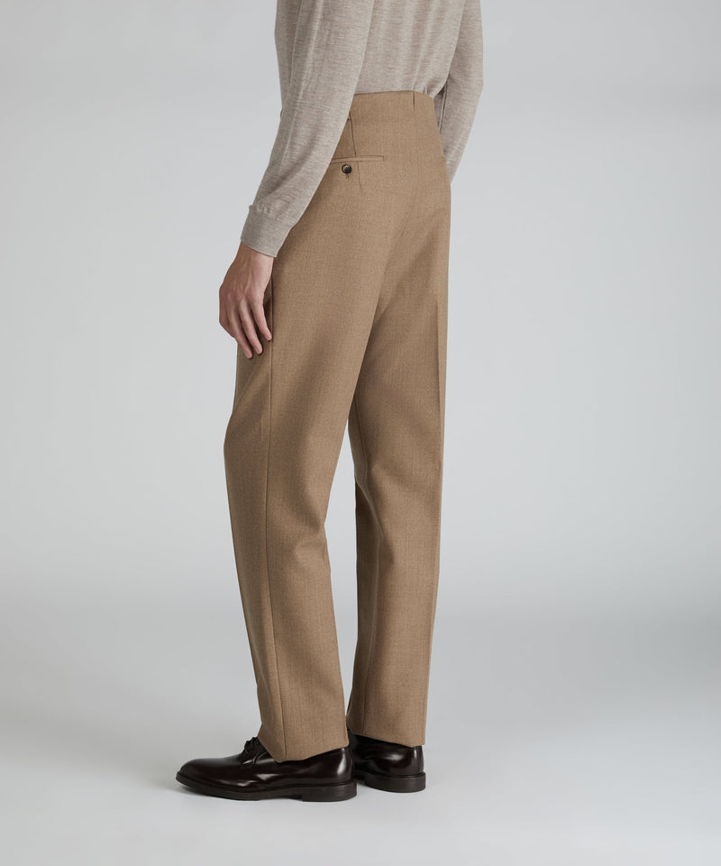 Slowear Pantalone straight fit in lana mélange Qualità