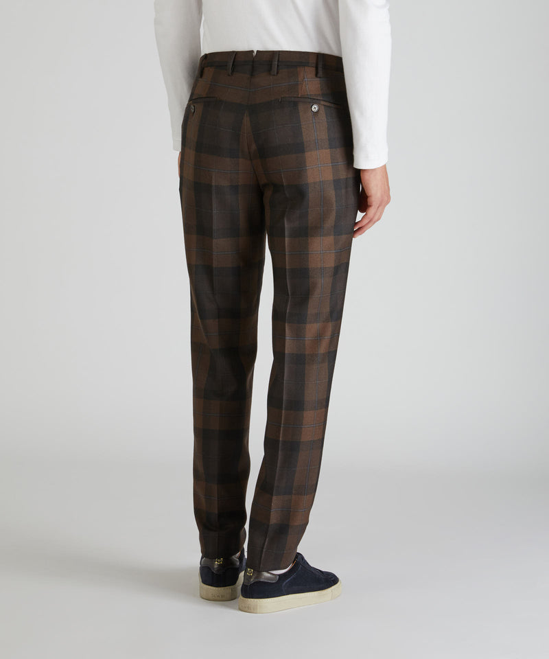 Slowear Pantalone tapered fit in lana Pezzi Unici