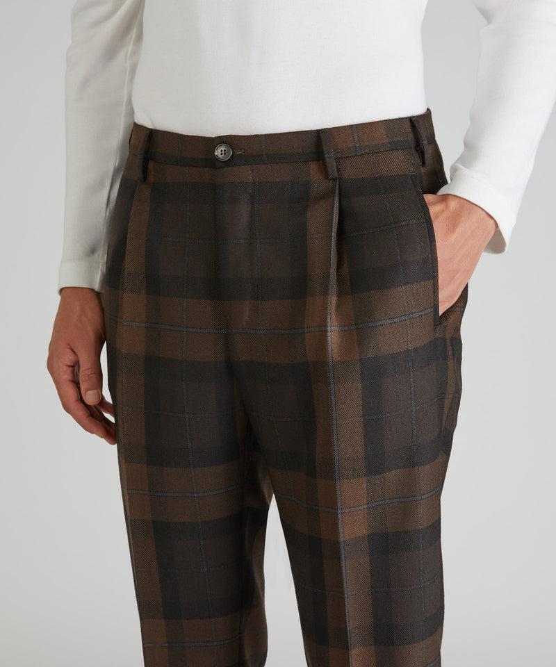 Slowear Pantalone tapered fit in lana Pezzi Unici