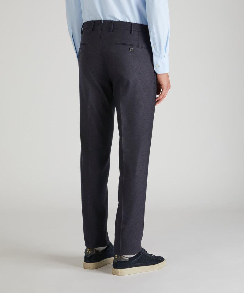 Slowear Pantalone slim fit in flanella di lana e cashmere Acquista Ora