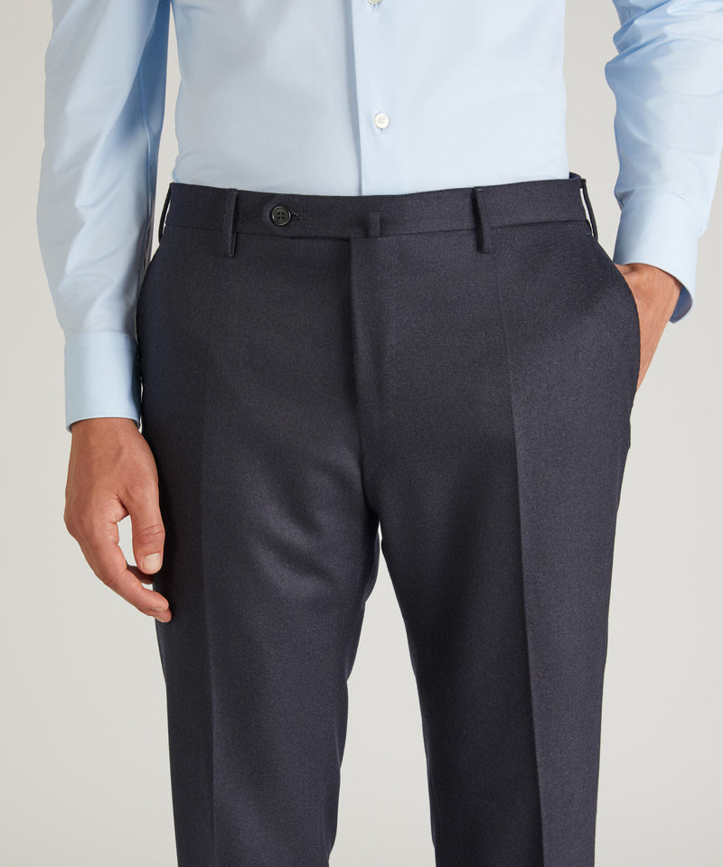 Slowear Pantalone slim fit in flanella di lana e cashmere Acquista Ora