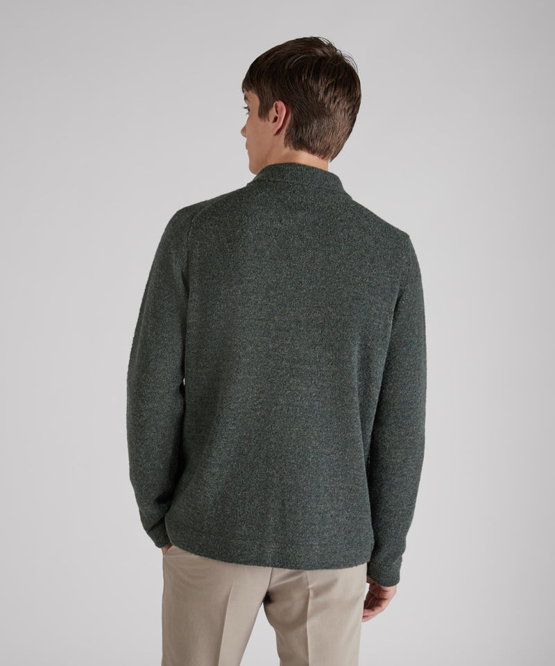 Slowear Overshirt in bouclé di lana e lana Geelong Promozione Limitata