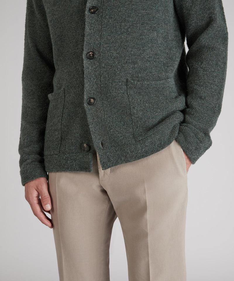 Slowear Overshirt in bouclé di lana e lana Geelong Promozione Limitata