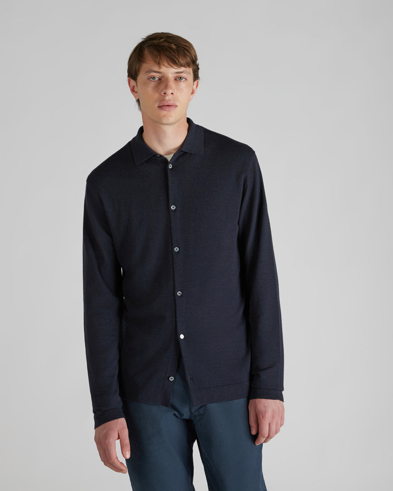 Slowear Camicia slim fit in Flexwool certificato Ritorno libero