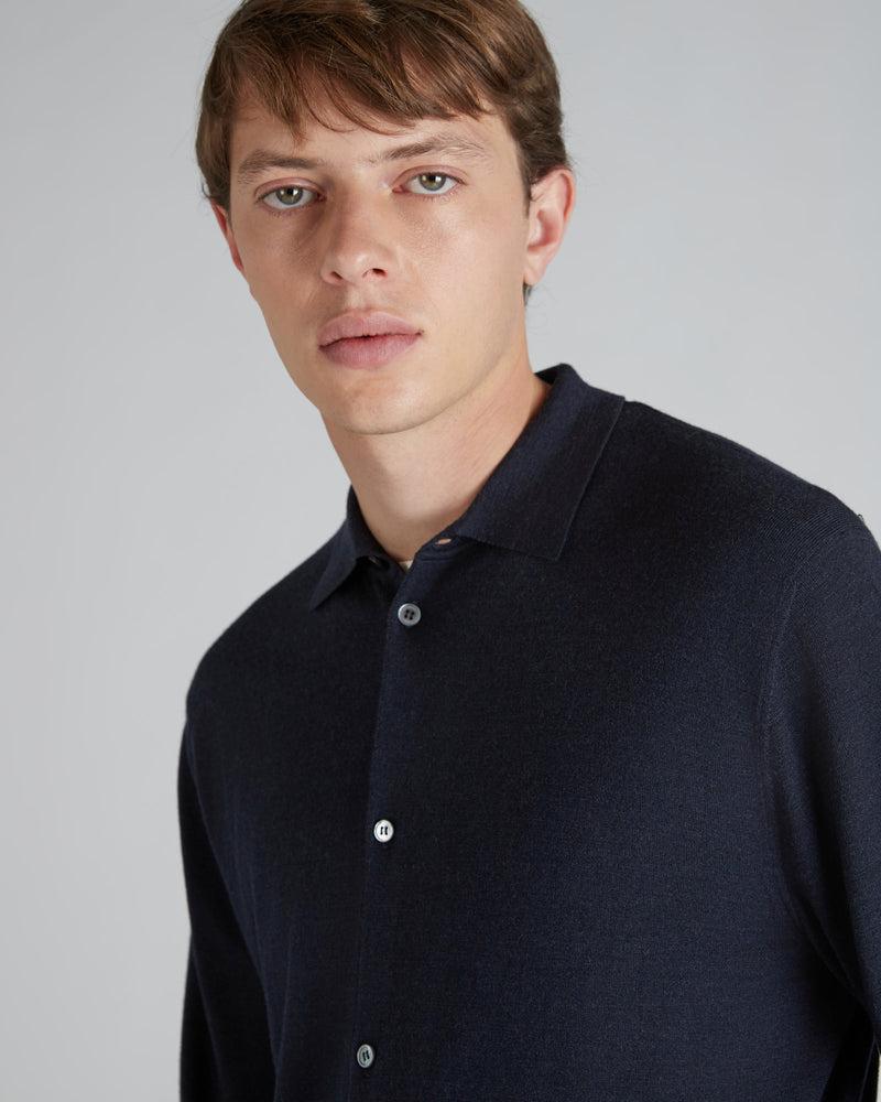 Slowear Camicia slim fit in Flexwool certificato Ritorno libero