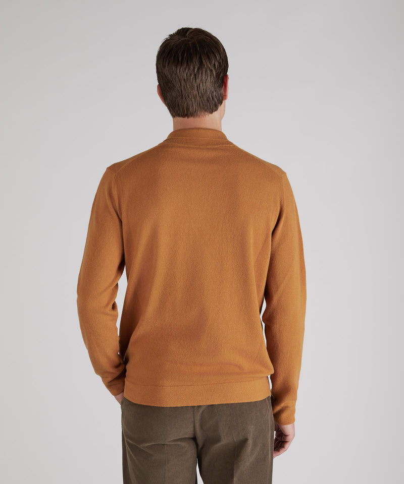 Slowear Polo slim fit in lana e cashmere Sottocosto