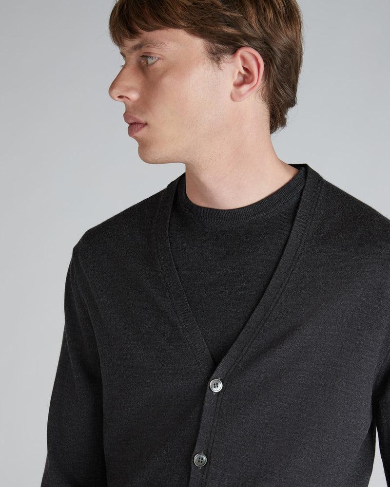 Slowear Cardigan slim fit in Flexwool certificato Offerta